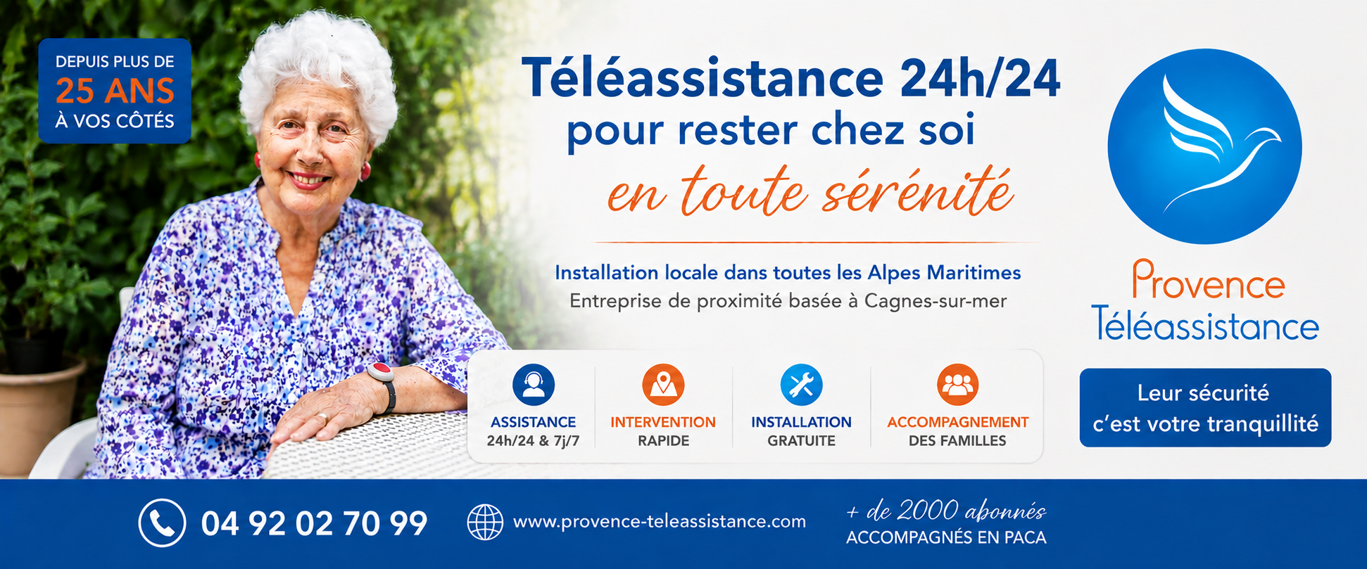 Téléassistance 24h/24 et 7j/7 dans les Alpes-Maritimes - Provence Téléassistance